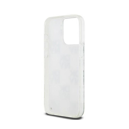 DKNY Liquid Glitter Multilogo - Etui iPhone 15 Pro Max (biały) (DKHCP15XLCPEPT)