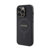 Guess Saffiano MagSafe - Etui iPhone 14 Pro (czarny) (GUHMP14LPSAHMCK)