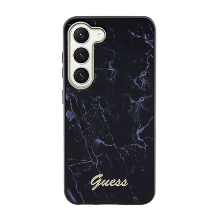 Guess Marble Collection - Etui Samsung Galaxy S23+ (czarny) (GUHCS23MPCUMAK)