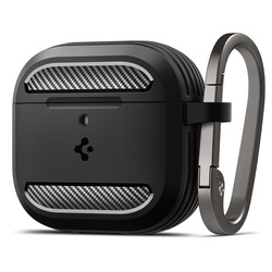 Spigen Rugged Armor - Etui do Apple AirPods 4 (Matte Black) (ACS08642)