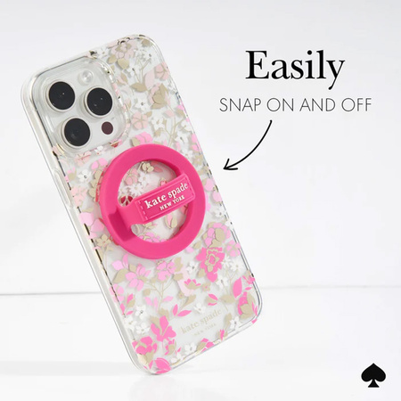 Kate Spade New York Magnetic Loop Grip - Uchwyt MagSafe na palec (Pom Pom Pink) (KS053402)