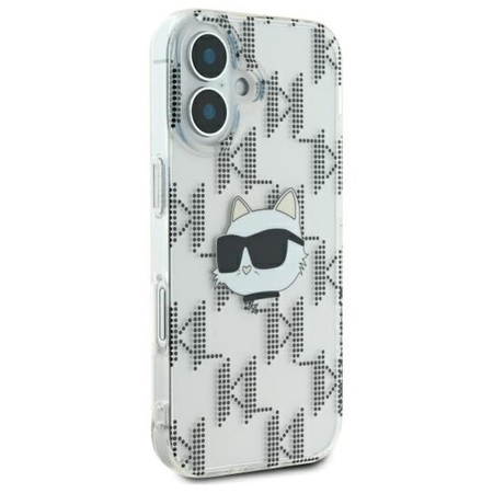 Karl Lagerfeld IML Choupette Head Electroplated - Etui iPhone 16 (przezroczysty) (KLHCP16SHKLPCHT)