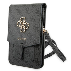 Guess 4G Big Metal Logo Phone Bag – Torba z przegrodą na smartfona (czarny) (GUWBG4GFGR)