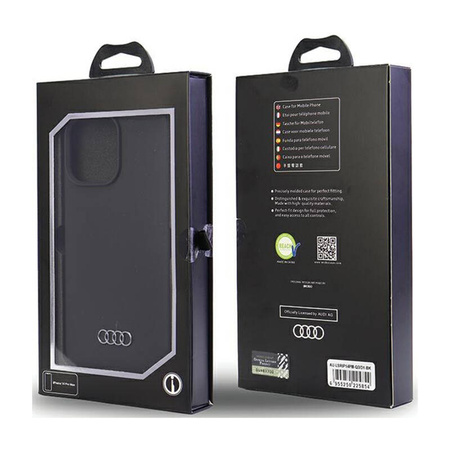 Audi Silicone Case - Etui iPhone 14 Pro Max (Czarny) (AU-LSRIP14PM-Q3/D1-BK)