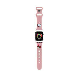 Hello Kitty Silicone Kitty Head - Pasek do Apple Watch 42/44/45/49 mm (różowy) (HKAWLSCHBLP)