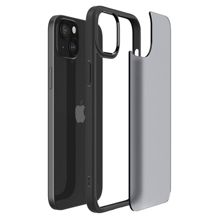 Spigen Ultra Hybrid - Etui do iPhone 15 (Frost Black) (ACS06797)