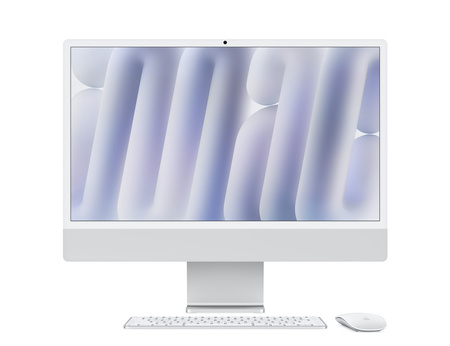 Apple iMac 24" M4 (8 CPU, 8 GPU) 16GB RAM 1TB SSD - Srebrny (MWUC3ZE/A/D2)