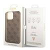 Guess 4G Charms Collection - Etui iPhone 14 Pro (brązowy) (GUHCP14LGF4GBR)