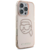 Karl Lagerfeld IML Rhinestones Karl Head - Etui do iPhone 16 Pro (różowy) (KLHCP16LHKHDCELP)