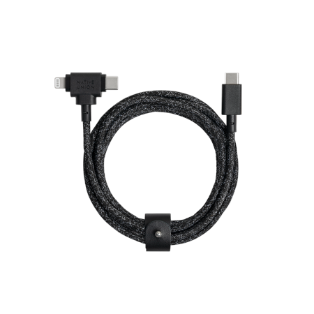 Native Union Belt Cable Duo - kabel USB-C - USB-C / lightning, 1,5 m (cosmos) (BELT-CCL-COS-NP)