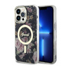 Guess Flower MagSafe - Etui iPhone 14 Pro Max (Czarny) (GUHMP14XHCFWSK)