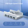ORICO Hub USB biurkowy 4 porty USB-A 5Gbps - szary (MH4PU-SV-BP)
