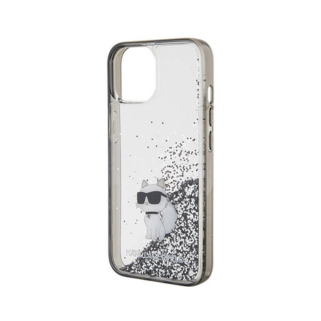 Karl Lagerfeld Liquid Glitter Choupette - Etui iPhone 15 (przezroczysty) (KLHCP15SLKCNSK)