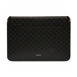 Karl Lagerfeld Saffiano Monogram Plaque Sleeve - Etui na notebook 14" (Czarny) (KLCS14SAKLHPK)