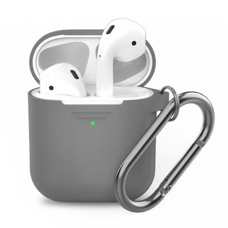 KeyBudz Elevate Keychain - silikonowe etui ochronne do AirPods 1/2  (earl grey) (RT_PSK_EGY)