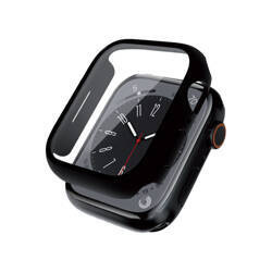 Crong Hybrid Watch Case - Etui ze szkłem Apple Watch 45mm (Black) (CRG-45HS-BLK)