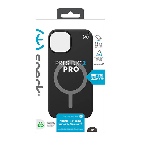 Speck Presidio2 Pro Magsafe - Etui iPhone 16e / iPhone 15 / iPhone 14 / iPhone 13 (Black / Slate Grey / White) (150558-3205)