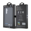 BMW Leather Carbon Blue Line - Etui Samsung Galaxy S23 FE (czarny) (BMHCS23FE22NBCK)