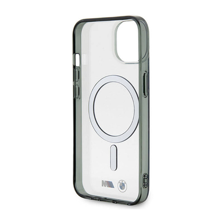BMW Silver Ring MagSafe - Etui iPhone 14 Plus (Przezroczysty) (BMHMP14MHCRS)