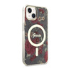 Guess Flower MagSafe - Etui iPhone 14 Plus (Zielony) (GUHMP14MHCFWSA)