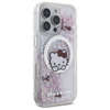 Hello Kitty Liquid Glitter Sweet Kitty Bows MagSafe - Etui iPhone 16 Pro Max (biały) (HKHMP16XLSWKH)
