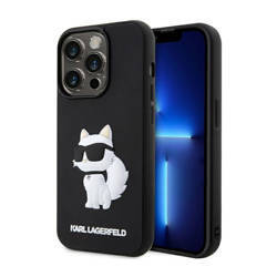 Karl Lagerfeld 3D Rubber NFT Choupette - Etui iPhone 14 Pro Max (Czarny) (KLHCP14X3DRKHNK)