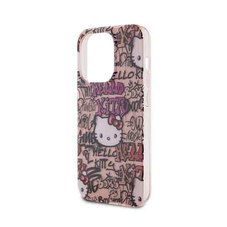 Hello Kitty IML Tags Graffiti - Etui iPhone 15 Pro (różowy) (HKHCP15LHDGPTP)