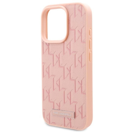 Karl Lagerfeld Hot Stamp MagSafe - Etui iPhone 16 Pro Max (różowy) (KLHMP16XPKHPORPP)