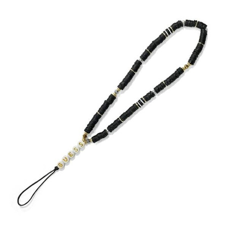 Guess Phone Strap Heishi Beads – Zawieszka do telefonu (Black) (GUSTPEARK)