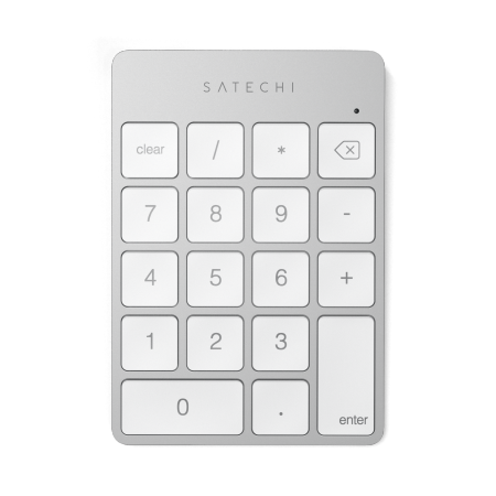 Satechi Slim Wireless Keypad - aluminiowa klawiatura numeryczna Bluetooth (silver) (ST-KSALKPS)
