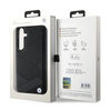 BMW Signature Leather Crossing Lines Pattern - Etui Samsung Galaxy S24+ (czarny) (BMHCS24M23RCGPK)