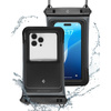 Spigen A611P Universal Waterproof Float Case 2-Pack - Etui wodoodporne do smartfonów do 6.9" (2 sztuki) (Matte Black) (ACS09348)