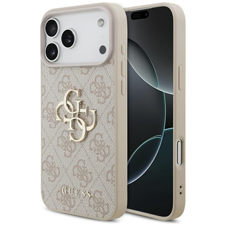 Guess 4G Big Logo - Etui iPhone 17 Pro Max (różowy) (GUHCP17X4GMGPI)
