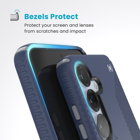 Speck Presidio2 Grip Magnet - Etui Samsung Galaxy S25+ / 24+ MagSafe (Coastal Blue/Dust Grey/White) (150879-3206)