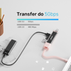 Unitek hub dwukierunkowy USB C/USB A 5Gbps, 4x USB A różowy (H1319APK01)