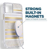 Case-Mate Pearl Stripes MagSafe - Etui iPhone 14 Plus zdobione masą perłową (Pearl Stripes) (CM049272)