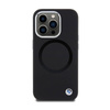 BMW Signature Liquid Silicone MagSafe - Etui iPhone 15 Pro (czarny) (BMHMP15LSILBK2)