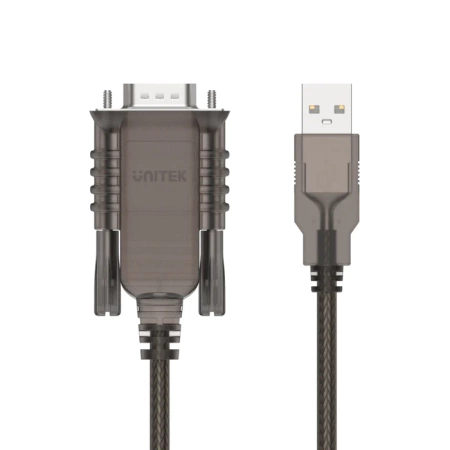 Unitek konwerter z USB 2.0 - RS-232 - czarny (Y-108)