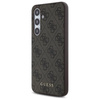 Guess 4G Metal Gold Logo - Etui Samsung Galaxy S24 FE (brązowy) (GUHCS24FEG4GFBR)