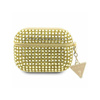 Guess Rhinestone Triangle Charm - Etui AirPods Pro (złoty) (GUAPHDGTPD)