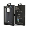 BMW Quilted Tricolor - Etui iPhone 15 Pro (czarny) (BMHCP15L22PVTK)