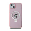 Karl Lagerfeld Ring Stand Karl & Choupette MagSafe - Etui iPhone 15 Plus (różowy) (KLHMP15MHMRSKCP)