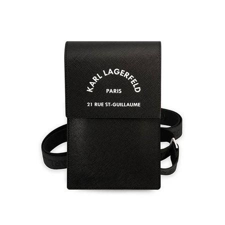 Karl Lagerfeld Embossed RSG Wallet Phone Bag - Torba na smartfona i akcesoria (czarny) (KLWBSARSGK)