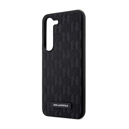 Karl Lagerfeld Saffiano Monogram Metal Logo - Etui Samsung Galaxy S24 (czarny) (KLHCS24SSAKLHPK)