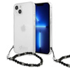 Guess Black Pearl Strap - Etui iPhone 15 / 14 / 13 (przezroczysty) (GUHCP13MKPSBK)