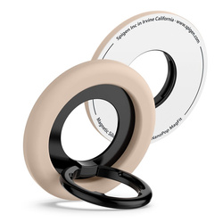 Spigen Nano Pop MagSafe Phone Ring - Magnetyczny uchwyt na palec z funkcją podstawki (Coconut Beige) (AMP09031)