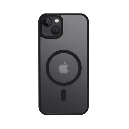 Crong Hybrid Frost MAG Cover - Etui iPhone 15 Plus MagSafe (czarny) (CRG-HFM-IP1567-BLK)
