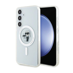 Karl Lagerfeld IML Karl & Choupette MagSafe - Etui Samsung Galaxy S24 (przezroczysty) (KLHMS24SHGKCNOT)