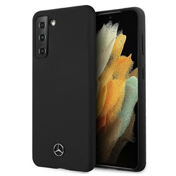 Mercedes Silicone Line - Etui Samsung Galaxy S21 (czarny) (MEHCS21SSILBK)