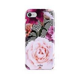 PURO Glam Geo Flowers - Etui iPhone SE (2022 / 2020) / 8 / 7 / 6s (Pink Peonies) (IPC747CGEOFLO2BLK)